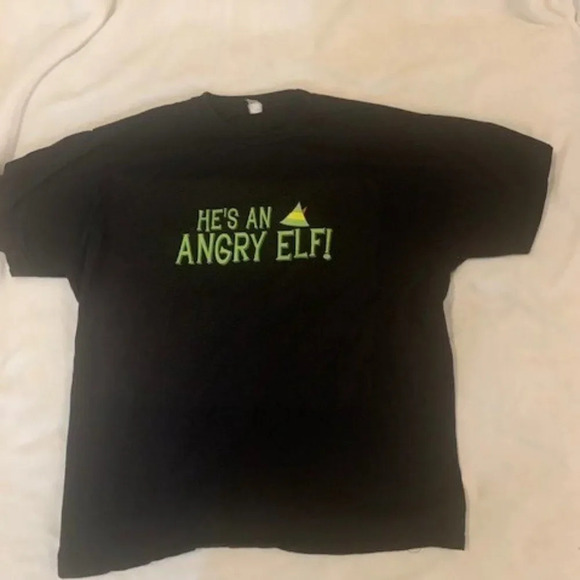 Elf Movie He's an Angry Elf black shirt XL - Picture 4 of 7